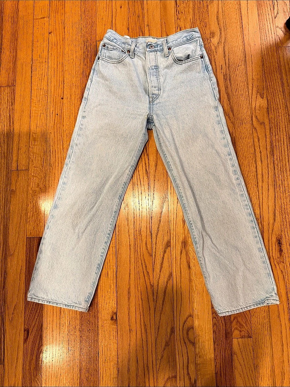 Levi's Ribcage Straight Ankle Jeans Blue Waist 27